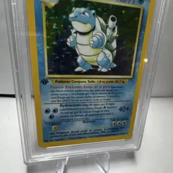 Pokemon (french) Tortank Base Set 2/102 1st Edition Holo Rare French PSA 4 1999 - Image 5