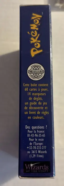 1st Edition Pokemon Base Set Starter Theme Deck Factory SEALED NEW WoTC FRENCH - Image 3