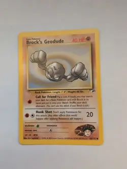 Pokemon TCG Brock's Geodude Gym Heroes 66/132 Regular Unlimited Common LP - Image 1