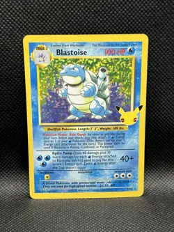 Blastoise 2/102 CLASSIC COLLECTION HOLO Celebrations Pokemon English 25th Foil - Image 3
