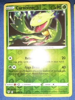 Reverse Holo Carnivine Uncommon 005/189 Darkness Ablaze Pokemon TCG - Image 1