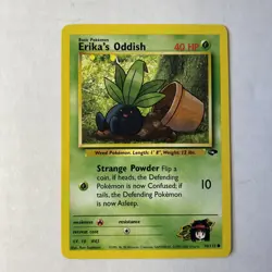 Pokemon TCG Gym Challenge Set Unlimited Erica's Oddish 70/132 Non Holo 2000 LP - Image 1