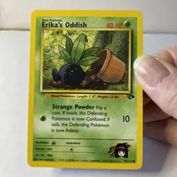 Pokemon TCG Gym Challenge Set Unlimited Erica's Oddish 70/132 Non Holo 2000 LP - Image 3