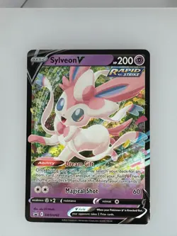 2019 Pokemon SWSH Black Star Sylveon V SWSH202 NM - Image 1