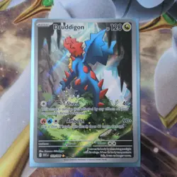 Pokemon TCG Druddigon 151/086 Sv: White Flare Holo Card Rare Illustration NM/M - Image 1