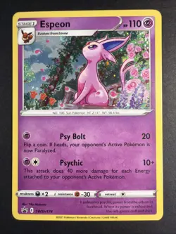Espeon #SWSH174 SWSH: Sword & Shield Promo Cards Pokemon Holo Card LP - Image 1