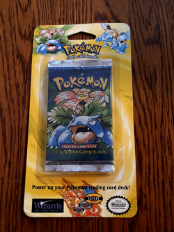 SEALED Pokemon 1999 Blister Booster Pack Venusaur HEAVY 34.05g ShadowlessU WOTC - Image 1
