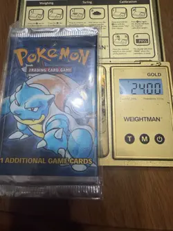 1999 Pokemon BLASTOISE Base Set Booster Pack FACTORY SEALED super heavy hologram - Image 1
