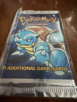 1999 Pokemon BLASTOISE Base Set Booster Pack FACTORY SEALED super heavy hologram - Image 2