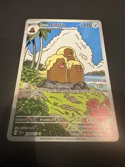 Pokemon TCG Surging Sparks Alolan Dugtrio Card 208/191 Illustration Rare - Image 2
