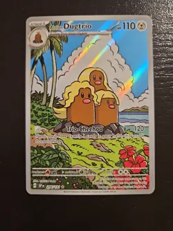 Alolan Dugtrio 208/191 - Surging Sparks Illustration Rare Pokemon TCG NM - Image 1
