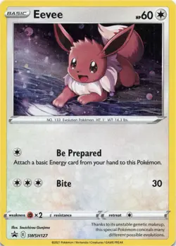 Pokemon - Eevee #SWSH127 - SWSH: Sword & Shield Promo Cards Holo - Image 1
