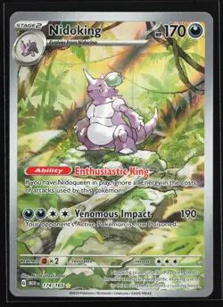 Nidoking 174/165 MEW EN-151 Illustration Rare Pokemon Card - Image 1