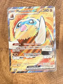 Mamoswine ex 174/159 Full Art 2025 Journey Together Pokemon Card NM - Image 1