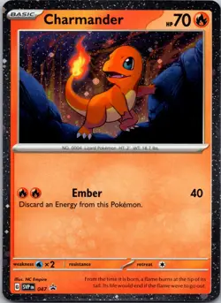 Charmander (Cosmos Holo) SV: Scarlet & Violet Promo Cards 047 NM - Image 1