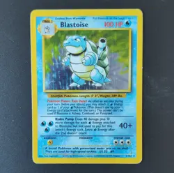 Pokemon Blastoise Base Set 2/102 Holo Rare 100 HP Stage 2 1999 Pokemon TCG Card - Image 1