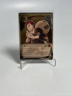 2002 SHONEN JUMP'S NARUTO #112 GAARA OF THE DESERT TCG NM Card Rare Gold Foil - Image 1