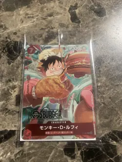 Luffy One Piece x Mos Burger Campaign Promo Card SEALED P-080 Japan - Image 1