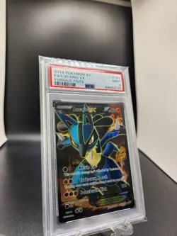2014 Pokemon Lucario EX Full Art Holo Rare Card 107/111 XY Furious Fists PSA 9 - Image 2