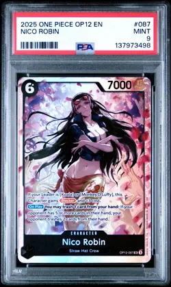 Nico Robin 2025 One Piece Op12-Legacy Of The Master #087 PSA 9 - Image 1