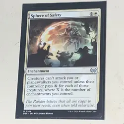 Sphere of Safety 104 U Commander: Duskmourn: House of Horror NM MTG - Image 1