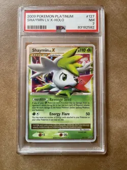 Shaymin Lv.X (Sky Forme) 127/127 Platinum Holo - PSA 7 NM - 2009 - Pokemon TCG - Image 1