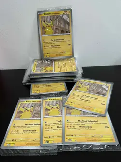 Pokemon TCG Pikachu National History Museum Jumbo Promo card Set of 40 - Image 1