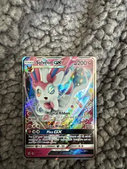 Pokemon TCG Sylveon GX Full Art Holo Rare Card 2018 92a/145 - Image 1