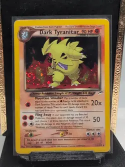 Pokemon Dark Tyranitar Holo Rare Card 11/105 Neo Destiny Vintage 2000 WOTC LP - Image 1