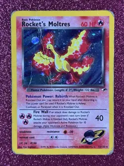 ROCKET’S MOLTRES - Gym Heroes, Holo Rare, WOTC, No. 12/132 (Pokemon TCG, 2000) - Image 1