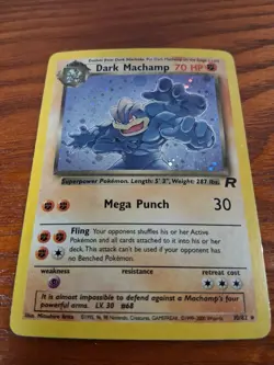 Dark Machamp 10/82 Team Rocket, Pokemon TCG, LP-MP, WotC, Holo Rare - Image 2