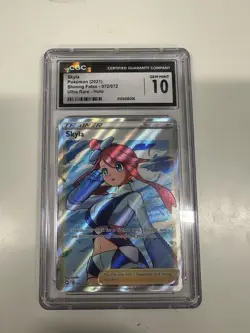 2021 POKEMON TCG SHINING FATES #072/072 SKYLA CGC 10 GEM MINT - Image 1