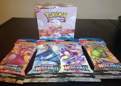Pokemon TCG Bundle - Battle Styles Booster Box + 4 Sleeved Booster Art Set - Image 3