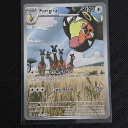 Pokemon TCG Farigiraf Paldea Evolved Illustration Rare IR English 228/193 - Image 1