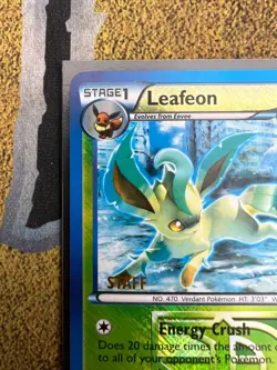 Pokemon Leafeon 11/116 City Championships STAFF Promo Holofoil Lightly Played - Image 2