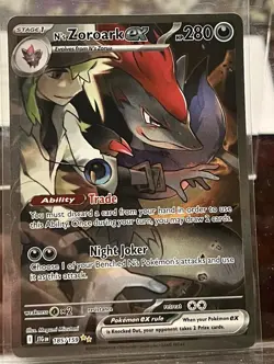 2025 Pokemon SV Journey Together JTG EN N's Zoroark ex #185/159 - Image 1
