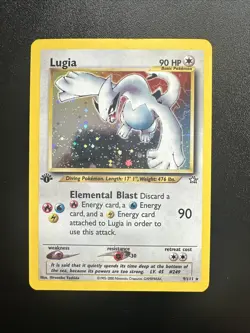 Pokemon Neo Genesis First Edition Lugia 9/111 2000 1st C1 NM - Image 1