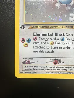 Pokemon Neo Genesis First Edition Lugia 9/111 2000 1st C1 NM - Image 4