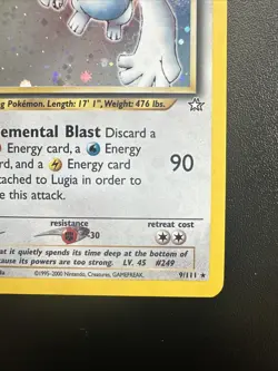Pokemon Neo Genesis First Edition Lugia 9/111 2000 1st C1 NM - Image 5
