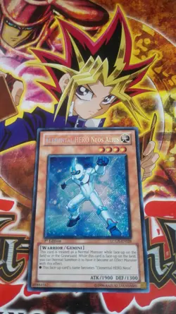 Carte Yu-Gi-Oh! Nouveau Neos, Heros Elementaire LCGX-EN028 anglaise secrete rare - Image 1