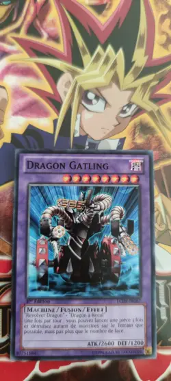 Carte Yu-Gi-Oh! Dragon Gatling LCJW-FR267 1ere Edition Commune Francaise - Image 1