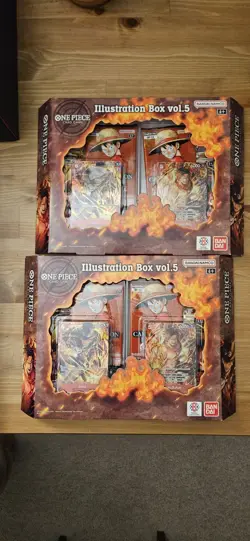 2x One Piece Illustration Box Vol 5 Bandai Trading Card Games - Image 1