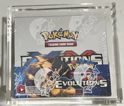 Pokemon TCG XY Evolutions Factory Sealed Booster Box In Acrylic Sealed Case - Image 1