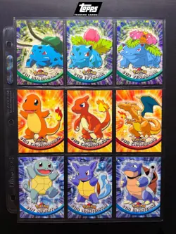 topps Pokemon TV Animation Edition Series 1 Non Holo Foil Black Logo You Choose - Image 1