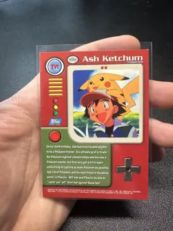 topps Pokemon TV Animation Edition Series 1 Holo Foil TV1 Ash Ketchum - Image 2