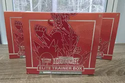 POKEMON TCG BATTLE STYLES RED FACTORY SEALED ELITE TRAINER BOX ETB - Image 1