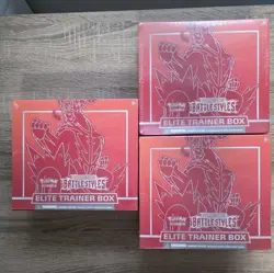 POKEMON TCG BATTLE STYLES RED FACTORY SEALED ELITE TRAINER BOX ETB - Image 3
