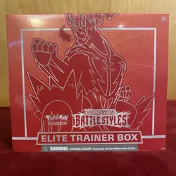 POKEMON TCG BATTLE STYLES RED FACTORY SEALED ELITE TRAINER BOX ETB - Image 1