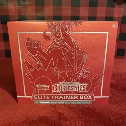 POKEMON TCG BATTLE STYLES RED FACTORY SEALED ELITE TRAINER BOX ETB - Image 1