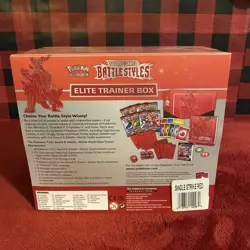POKEMON TCG BATTLE STYLES RED FACTORY SEALED ELITE TRAINER BOX ETB - Image 3